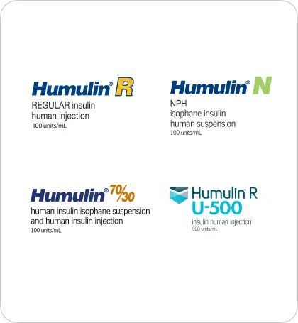 Humulin insulin products